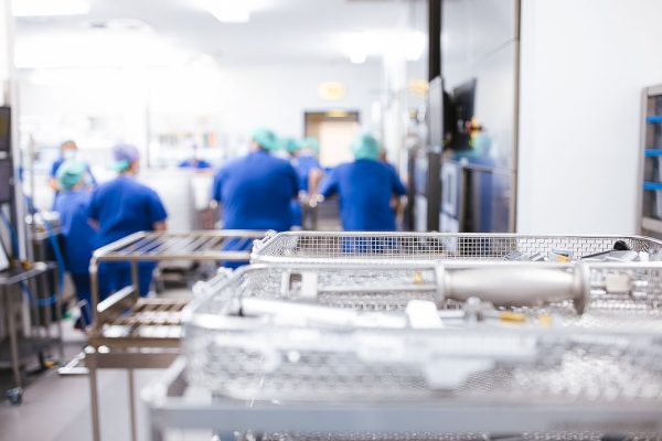 Besprechung im Labor Foto
